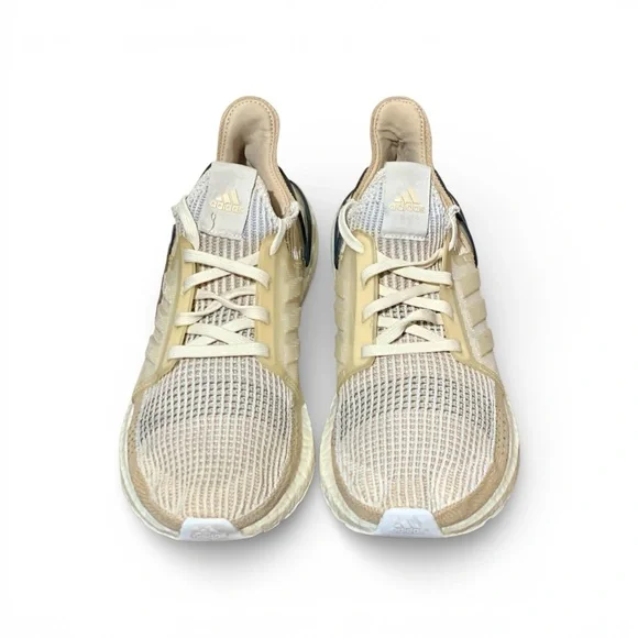 Womens adidas Ultra Boost 19 “Pale Nude” Knit Running Shoes Size 10 - Picture 3 of 9